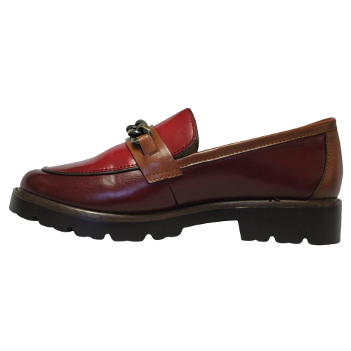 Zanni Loafer Shoe - Daqia - Burgundy - Greenes Shoes