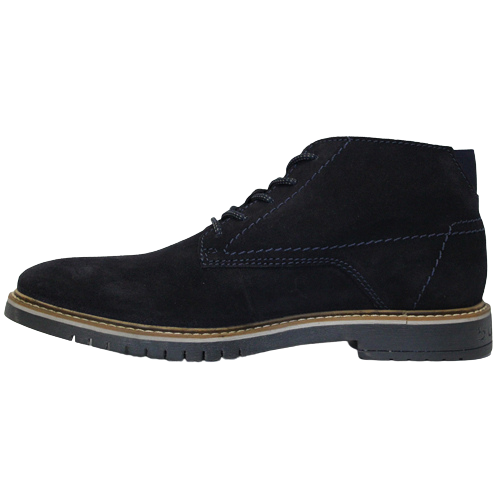 Bugatti Mens Laced Boots - 83736 - Navy Suede