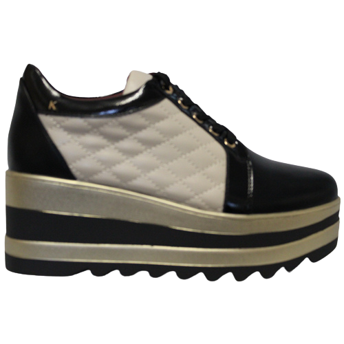 Kate Appleby Platform Shoes - Whalley - Black/Cream