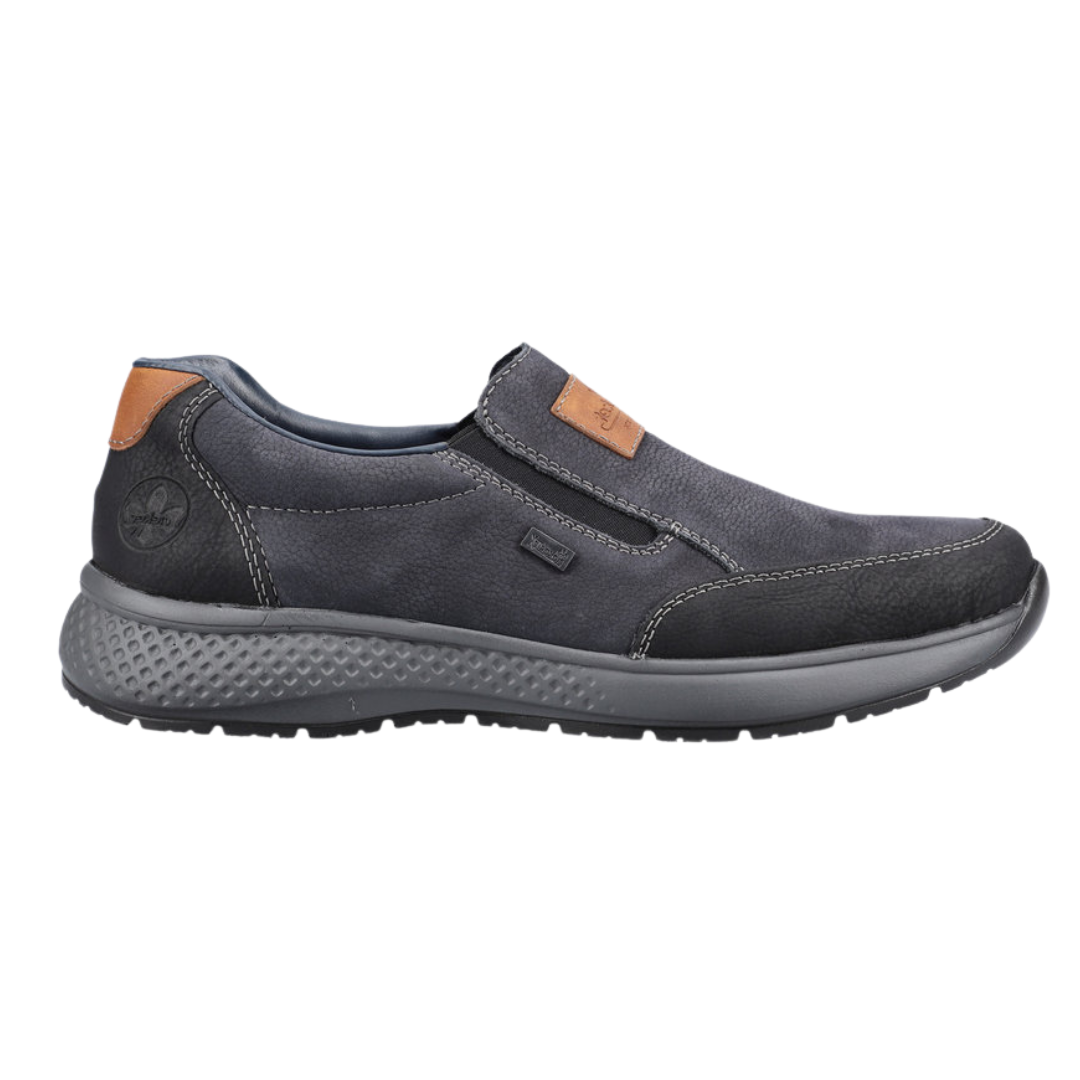 Rieker Mans Casual Shoes - B7654-02-22 - Black