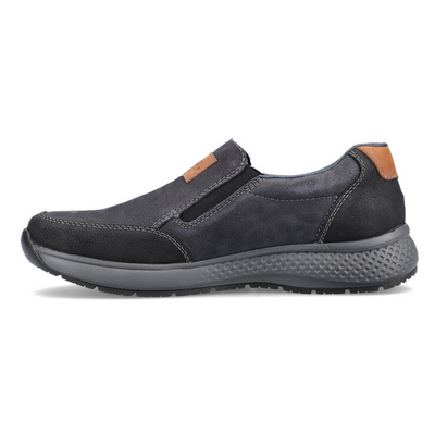 Rieker Mans Casual Shoes - B7654-02-22 - Black