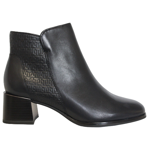 Tamaris Block Heeled Ankle Boots - 25313-29 - Dark Navy