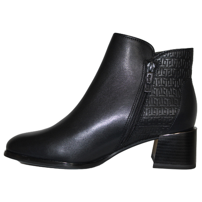 Tamaris Block Heeled Ankle Boots - 25313-29 - Dark Navy