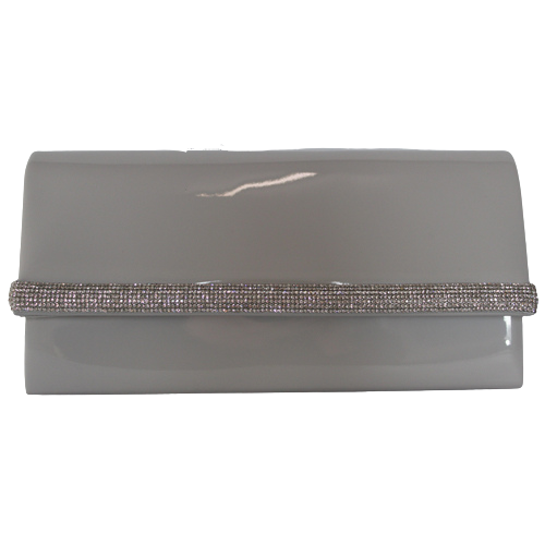 Una Healy Clutch Bag - City Of Chicago - Grey