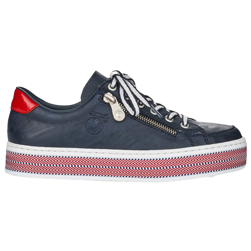 Rieker Trainers- L89C1-14 - Navy/Red