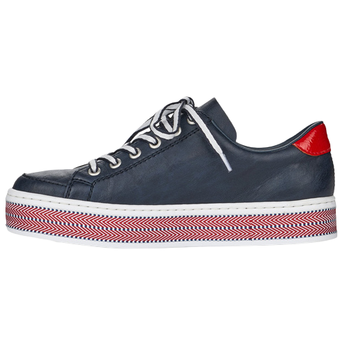 Rieker Trainers- L89C1-14 - Navy/Red