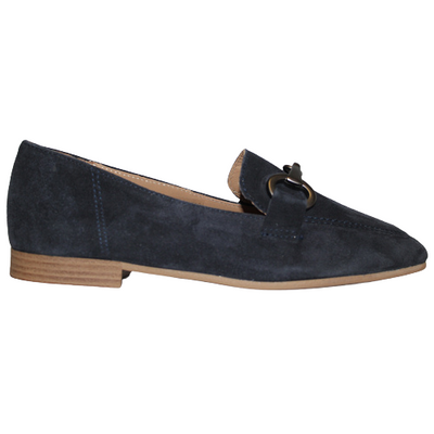 Ladies navy sales suede loafers
