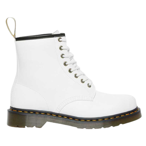 Dr. Martens Vegan 8 Eye Boots - 1460 - White