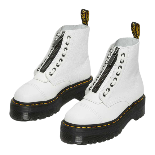 Dr. Martens Platform Ankle Boots - Sinclair  - White