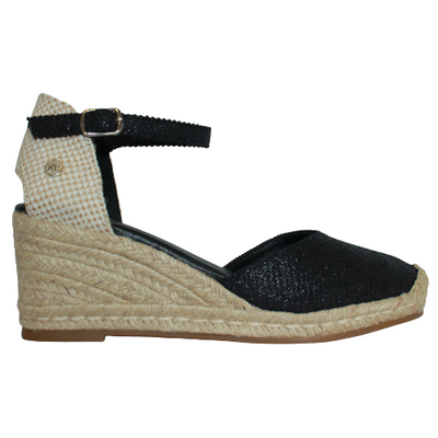 XTI Wedge Sandals - 141414 - Black