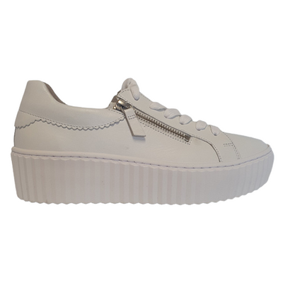 Gabor Wide Fit Flatform Trainers 83.200.21 White