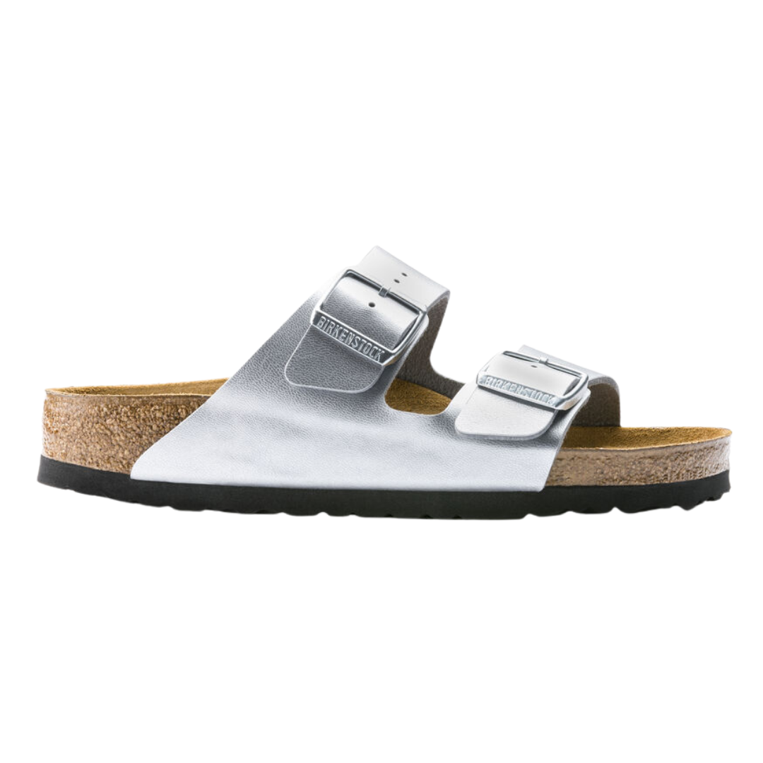 Birkenstock Narrow Fit Sandals - Arizona BS  - Silver
