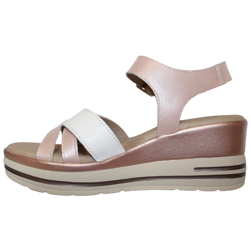 Pitillos Wedge Sandals - 2612 - Rose Gold - Greenes Shoes