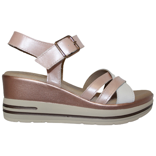 Pitillos Wedge Sandals - 2612 - Rose Gold