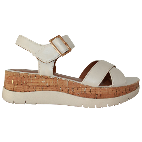 Tamaris Ladies Wedge Sandals- 28708-20 - Beige
