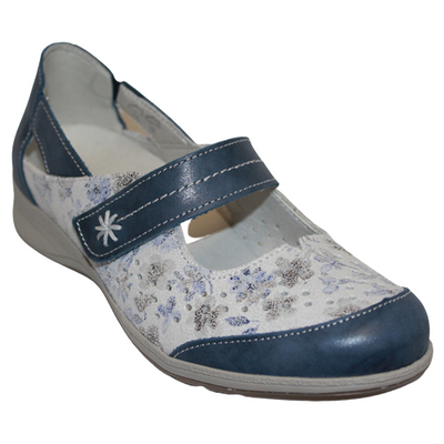 Suave Walking Shoes - Mary Jane - Blue - Greenes Shoes