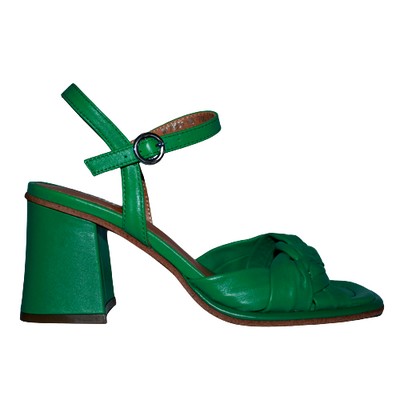 Regard Le Ciel Block Heeled Sandals - Perla-01 - Green