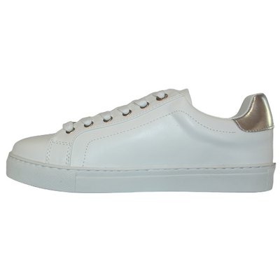 Tommy Bowe Ladies Trainers Nielson White Silver