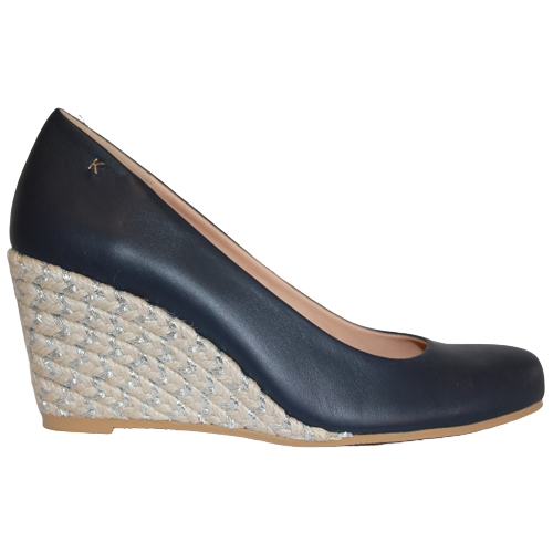 Kate Appleby Wedge Pumps - Marina - Navy