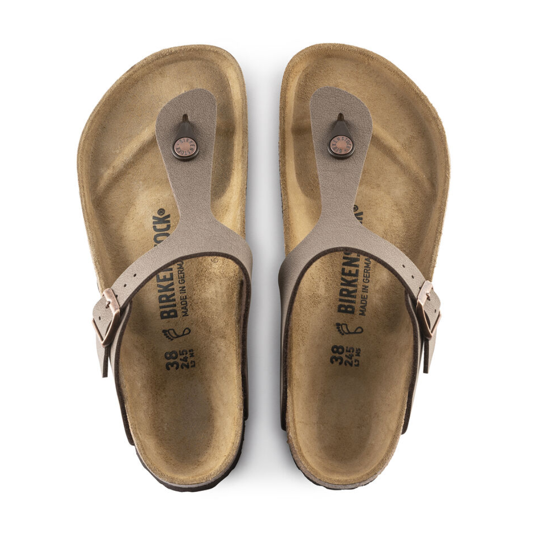 Birkenstock Flat Sandals - Gizeh-B - Brown - Greenes Shoes