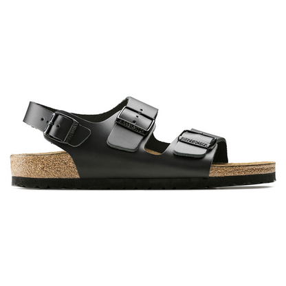 Birkenstock Mens Backstrap Sandals Milano Black Greenes Shoes