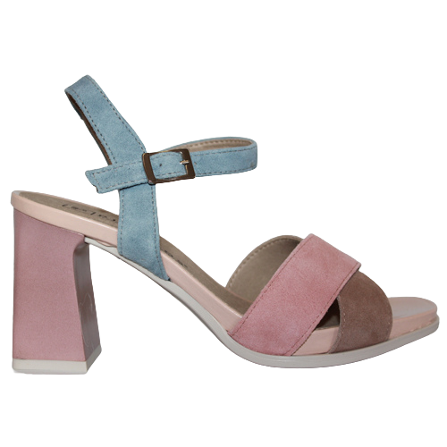 Pitillos Block Heeled Sandals - 5186 - Multi