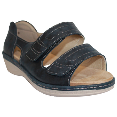 Navy wide top fit sandals