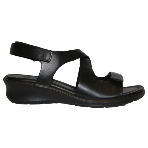 Ecco Wedge Sandals - 216643 - Black