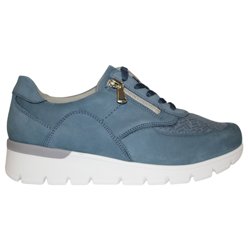 Waldlaufer Wedge Trainers - 626K02 - Denim