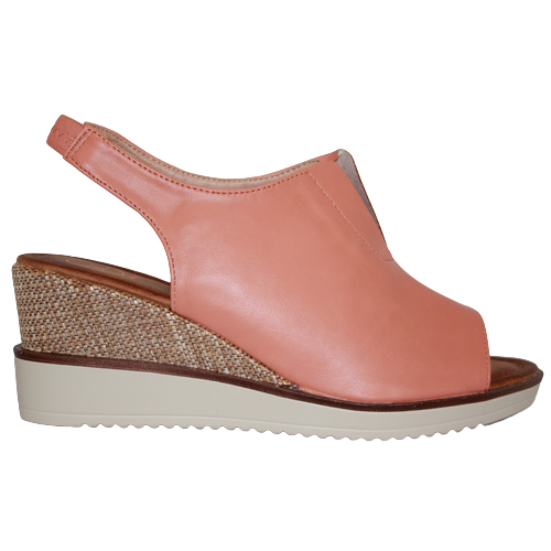Zanni Wedge Sandals - Mirfa - Blush