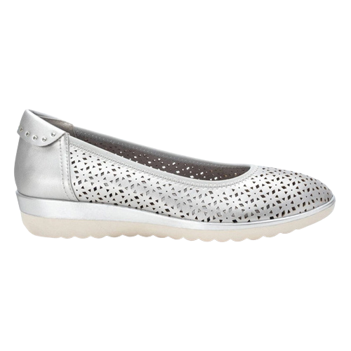 XTI Low Wedge Pumps - 141147 - Silver