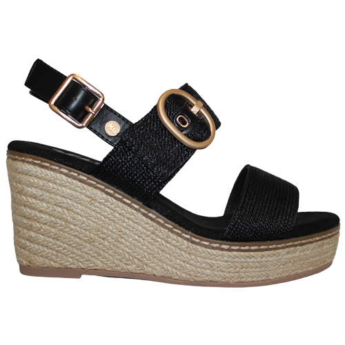 XTI Wedge Sandals - 141412 - Black