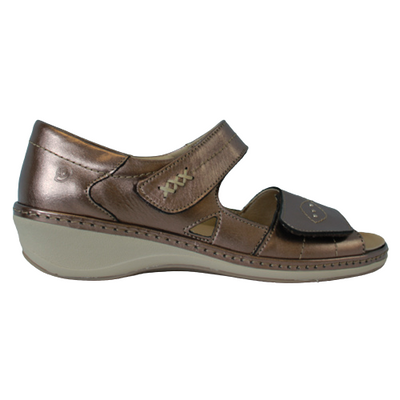 Suave Wedge Sandals - Yolanda  - Bronze