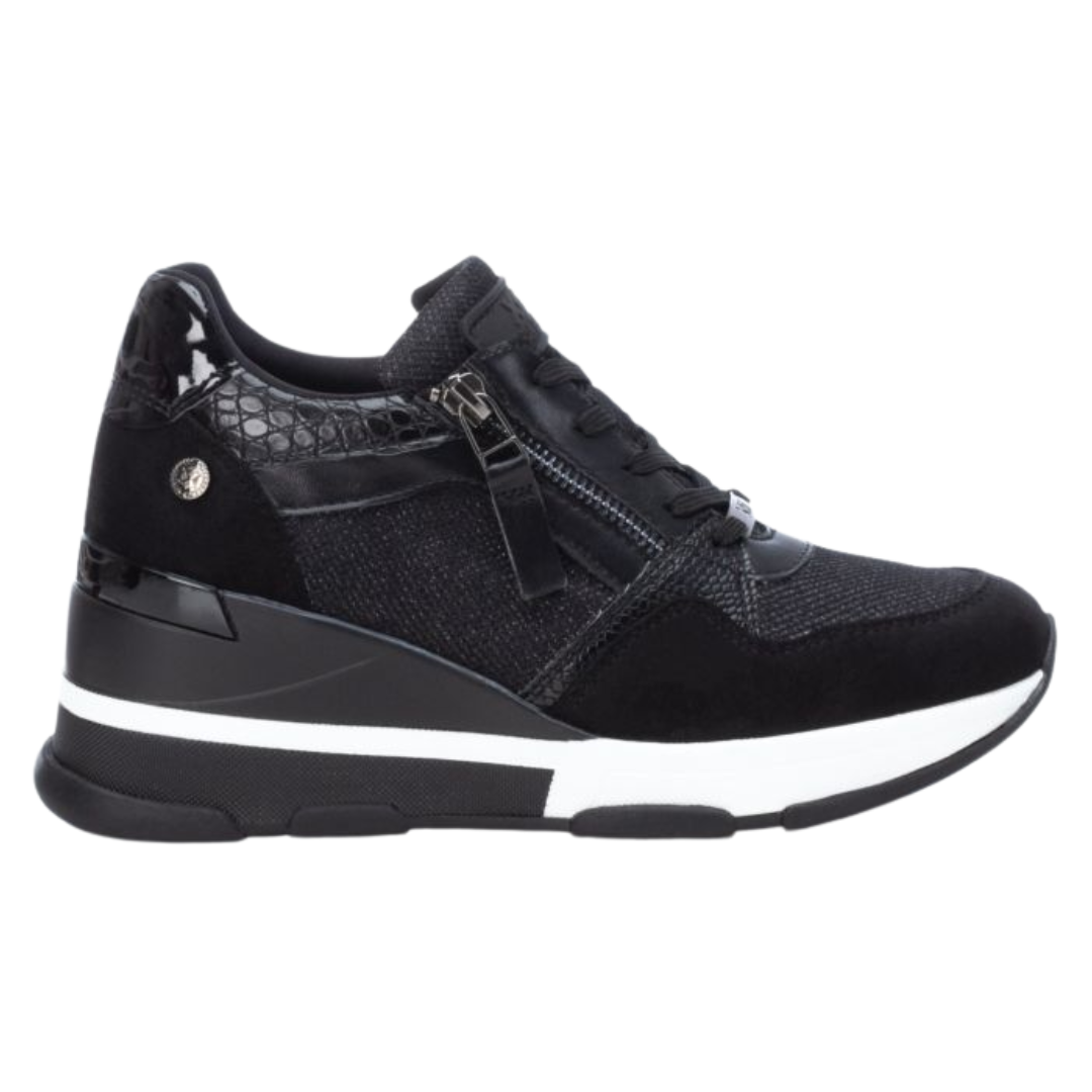 XTI Wedge Trainers - 140060 - Black
