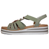 Rieker Wedge Sandals - V0245-52 - Green