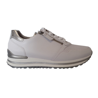 Gabor Wide Fit Trainers - 56.528- White/Silver