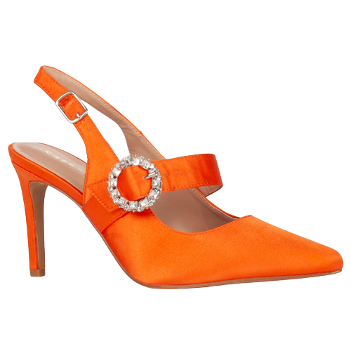 Sorento Sling Back Heels - Heskin - Orange
