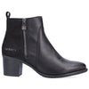 Rieker Block Heeled Ankle Boots - Y2051-00 - Black