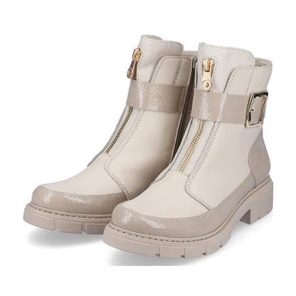 Rieker Ankle Boots - Z3575 - Ivory/Cream