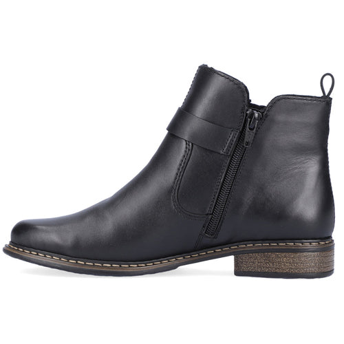 Rieker Ladies Ankle Boots - Z4959 - Black