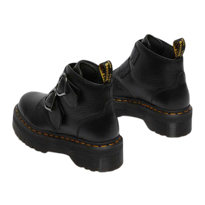 Dr. Martens Cross Strap Platform Boots - Devonheart - Black Dr. Martens Cross Strap Platform Boots - Devonheart - Black