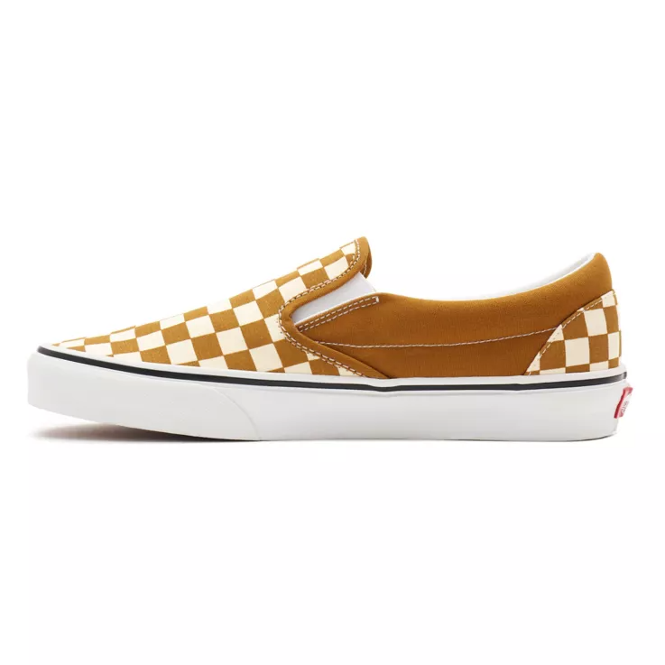 Mustard yellow vans store slip ons