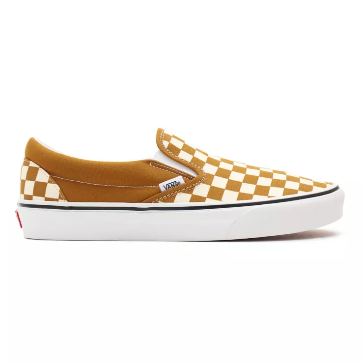 Vans Trainers - Classic Checkerboard - Mustard