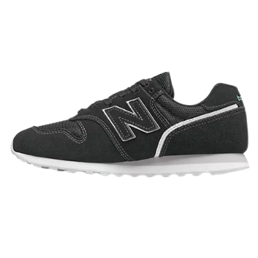 New balance 373 black top leather