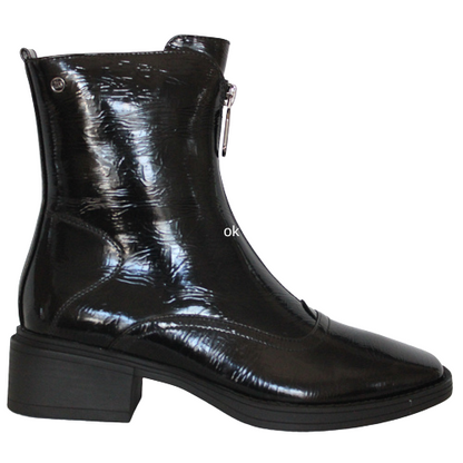 Zanni Ankle Boots - Tokchon - Black Patent