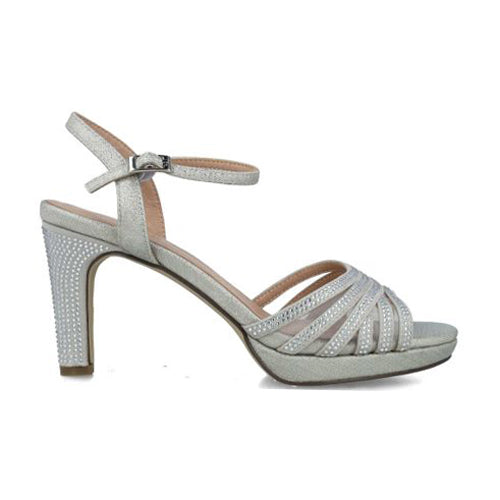 Menbur Dressy Heeled Sandals - 23872 - Silver